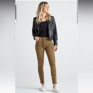 Lucky brand Bridgette skinny jean size 24 leopard nwt